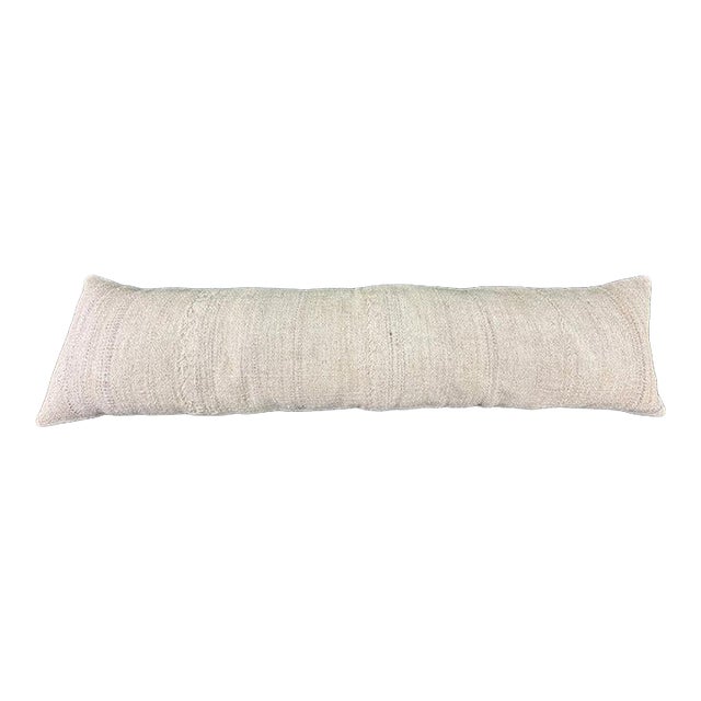 Turkish Hemp Pillow Cushion Natural Beige Cushion Cover 12x46 For Sale