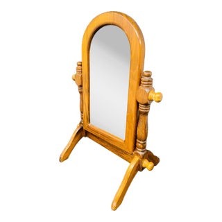 Late 20th Century Miniature Tabletop “Full Length” Mirror For Sale