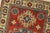 Kazak Rug 2’8” X 4’2” Blue Wool Tribal Hand-Knotted Oriental Carpet For Sale In Philadelphia - Image 6 of 10