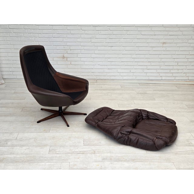 Danish Swivel Chair Model Silhouette by H.W.klein for Bramin Møbler For Sale - Image 4 of 18