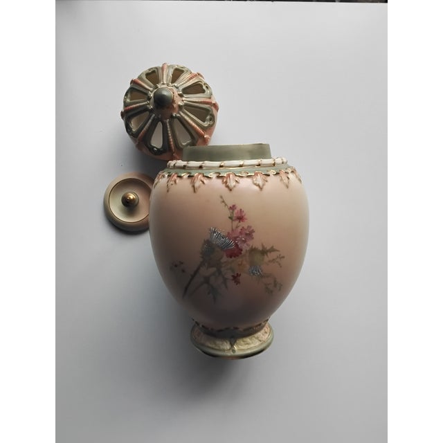 Blush Ivory Pot Pourri Jar from Royal Worcester, 1900 For Sale - Image 4 of 8