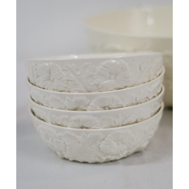 English Vintage Spode Imperial Fancies Salad Serving 9 Piece Set For Sale - Image 3 of 7