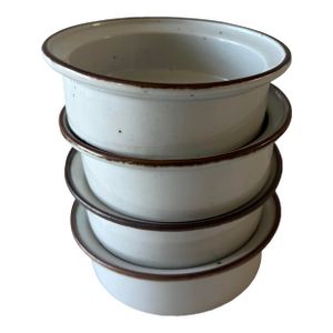 Set of 4 Dansk Designs Niels Refsgaard Brown Mist Bowls