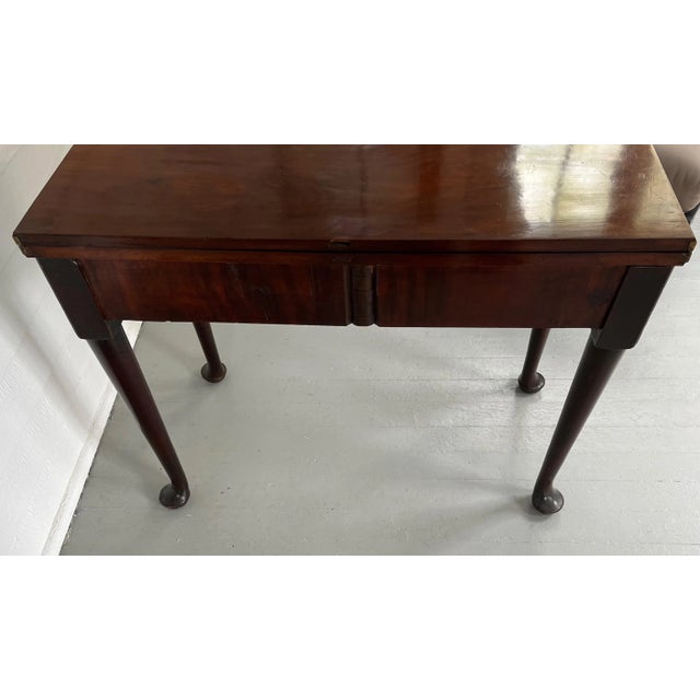 Antique 19th Century Georgian Mahogany Folding Side Table for Dining or Console For Sale - Image 10 of 13
