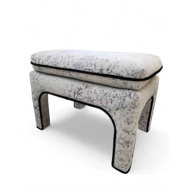 Mid-Century Modern Mid Century Modern Pillow Top Ottoman/Stools by Directional Newly Reupholstered For Sale - Image 3 of 11