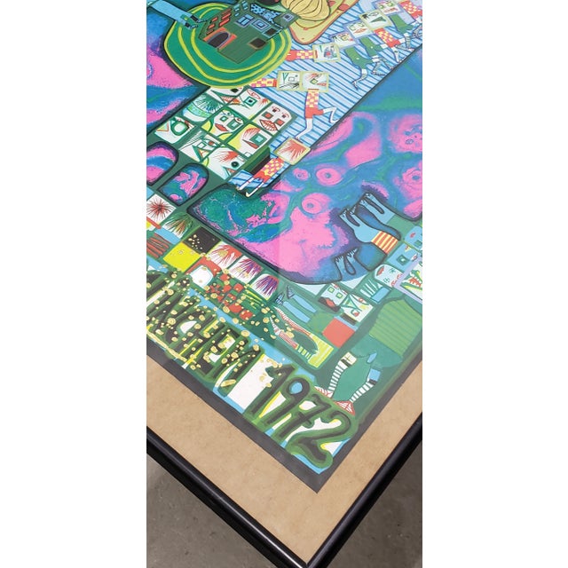 Hundertwasser "Olympische Spiele Munchen" Lithograph Poster C.1972 For Sale - Image 11 of 13