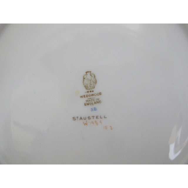 English Wedgwood England Fine China Colorful Floral St Austell 10.5" Dinner Plate W1989 For Sale - Image 3 of 8