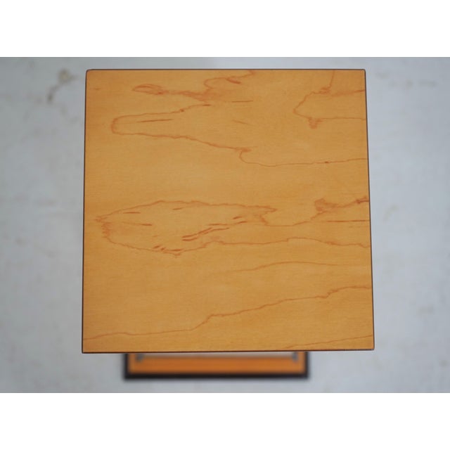 Bombay Co. Pair Bierdermeier Style Satinwood Pedestals For Sale - Image 4 of 10