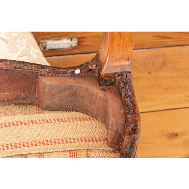 18th Century Walnut Queen Anne Style Upholstered Side Chairs—A Pair For Sale - Image 12 of 12