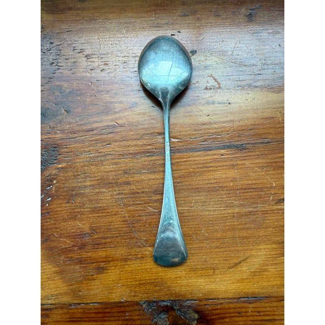 Mid 20th Century Romance by Bjorn Rosenthal Sterling Silver 925 Soup Spoon For Sale - Image 10 of 11