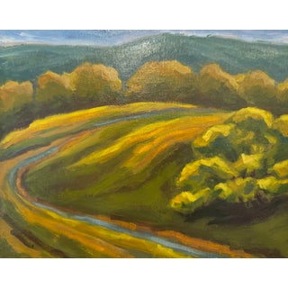 Contemporary Oil Painting "Landscape 3, Bath County" by Teresa DiMarco For Sale