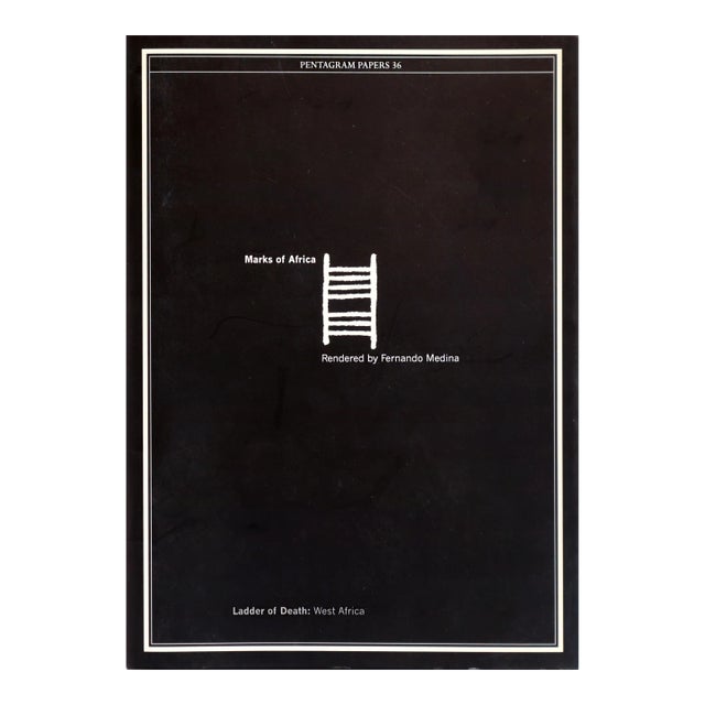 2006 American Graphic Design Publication Pentagram Papers 36 - Marks of Africa, Rendered by Fernando Medina For Sale