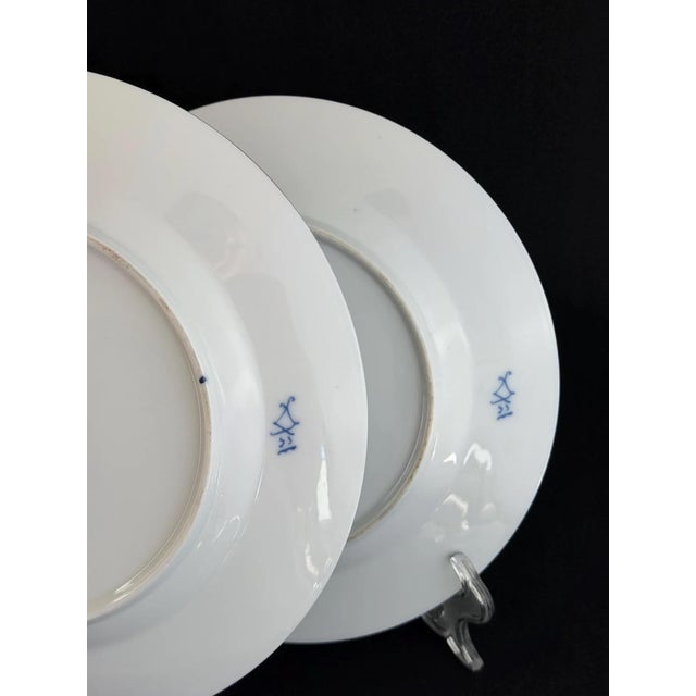 Vintage Hand-Painted Naval Battle Plates by Semone, 1920s, Set of 2 For Sale - Image 12 of 14