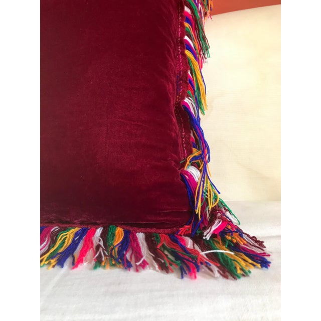 Not Yet Made - Made To Order Amaranth & Velvet Folktales Cushion from House of Ita For Sale - Image 5 of 15