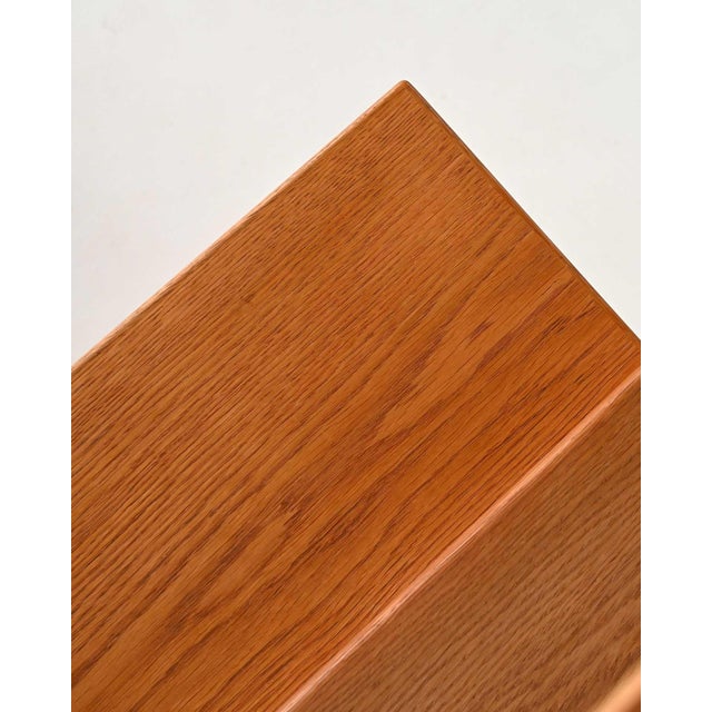 Brown Vintage Scandinavian Oak Bookcase, 1960s For Sale - Image 8 of 11
