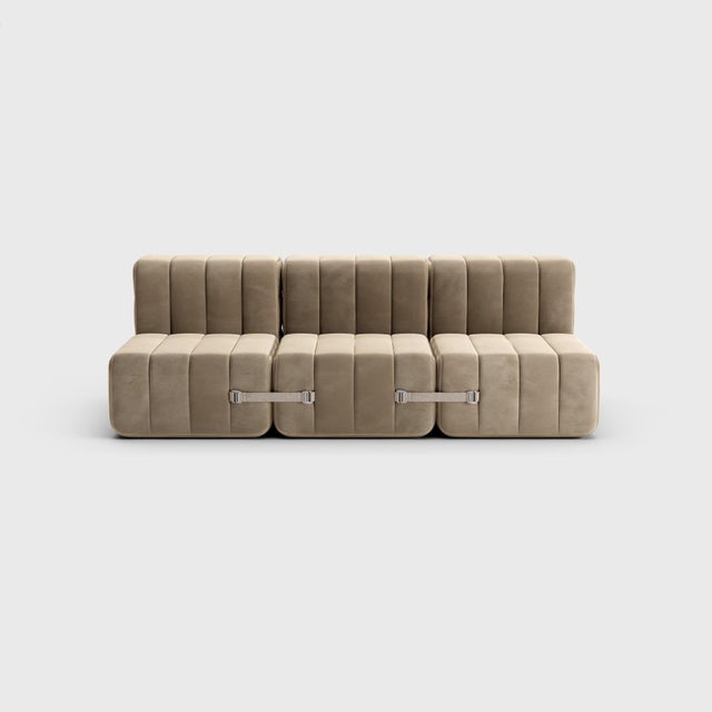 Contemporary Modular Sofa with Sleeping Function in Barcelona Fabric by by Ambivalenz, Set of 6 For Sale - Image 3 of 18