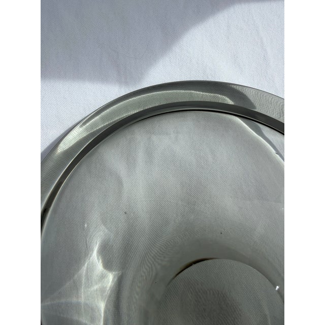 1960s Holmegaard Smoky Glass Bowl Signed For Sale - Image 10 of 11