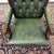 English Green Chesterfield Desk Chair For Sale - Image 6 of 9