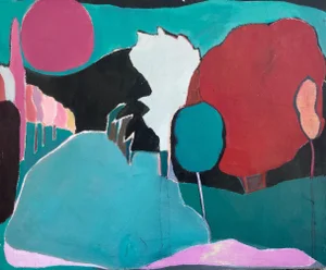 Italian Countryside (Abstract Contemporary Painting), Charles Collins