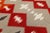 9x12 Modern Navajo-Inspired Wool Flat-Weave Rug in Terracotta & Cream For Sale In New York - Image 6 of 10