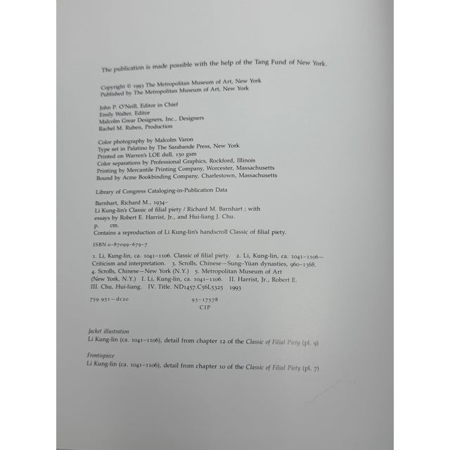 Tan Late 20th Century Along the Riverbank & Li Kung-Lin's Filial Piety Hardcover Set - Metropolitan Museum of Art- Set of 2 For Sale - Image 8 of 12