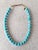 Contemporary Turquoise Beaded Necklace With Gold Tone Spacers and Clasp - Designed by Matthew Izzo For Sale - Image 3 of 4