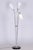 Czech Art Deco Floor Lamp in Chrome, Opal Glass and Lacquered Wood, 1930s For Sale - Image 4 of 15