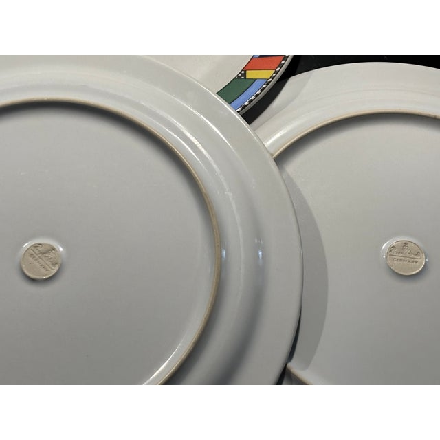 Scenario Metropol Dinner Plates by Barbara Brenner for Rosenthal, 1990s, Set of 3 For Sale - Image 16 of 17