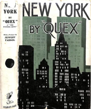 "New York" Book 1927 "Quex"