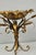 Gold Vintage Italian Hollywood Regency Gold Gilt Tole Metal Iron Compote Centerpiece For Sale - Image 8 of 12