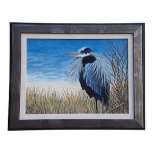 "Proud Blue Heron" Original Painting by Jackie Kane