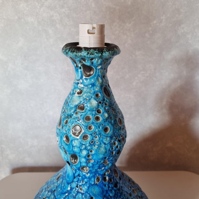 Glacier Enamel Table Lamp by Charles Cart, 1960s For Sale - Image 6 of 10