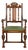 Berkey & Gay Antique English Jacobean Carved Walnut Armchair, Circa 1920s For Sale