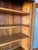 Wood Antique Secretary Desk Hutch Curio Display Cabinet Bookshelf Pantry Cupboard For Sale - Image 7 of 12