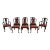 Set of 8 Hickory Chair Co Mahogany Dining Room Chairs For Sale