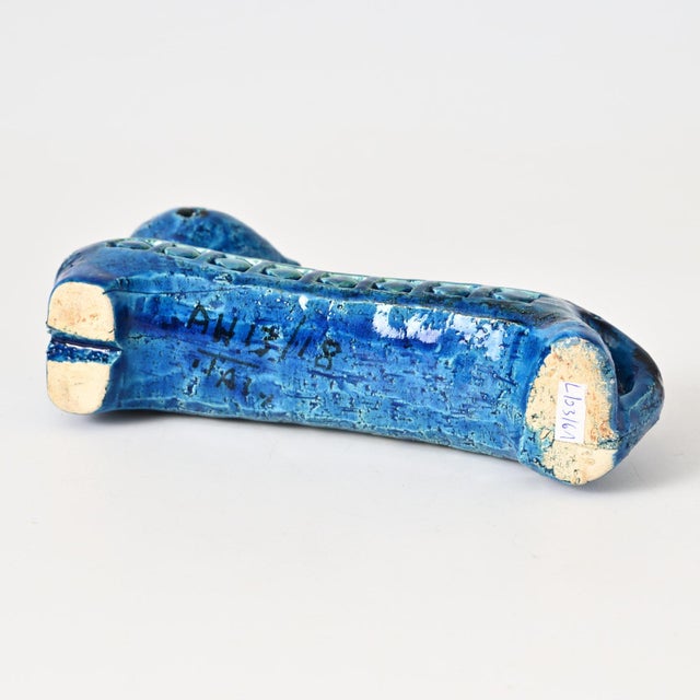 Rimini Blu Cat Figurine by Aldo Londi for Bitossi, 1960s For Sale - Image 6 of 11