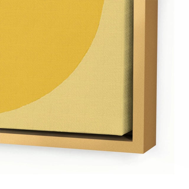 Mid-Century Modern Modern Warm Forevers by Stephanie Henderson in Gold Frame, Small Art Prints on Canvas, Set of 4 For Sale - Image 3 of 6