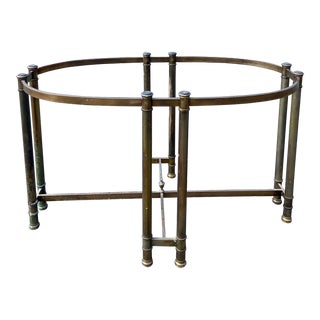 French Vintage Hollywood Regency Style Brass Table Base For Sale