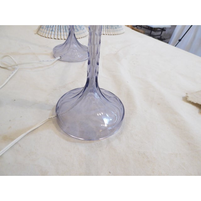 Art Deco Antique Glass Lamps - A Pair For Sale - Image 3 of 4