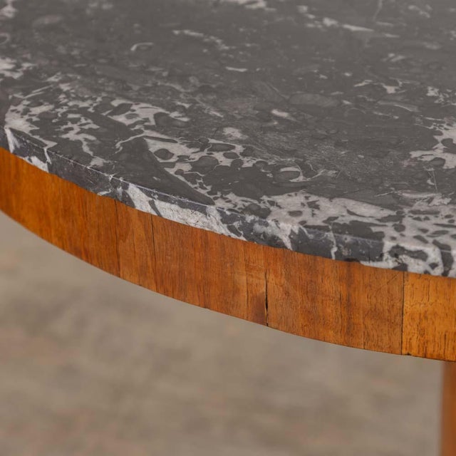 19th Century French Oak and Marble Center Table For Sale - Image 11 of 16