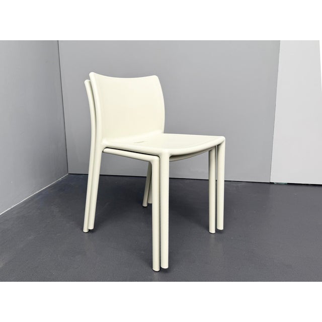 Air Chair and Table by Jasper Morrison for Magis, Italy, 2000s, Set of 3, in Very Good conditions. Designed from 2000 This...