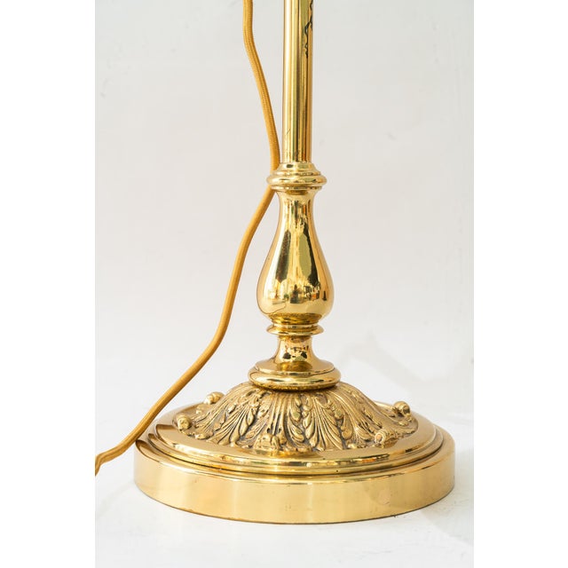 Art Deco Height-Adjustable Swivel Table Lamp with Opal Glass Shade, 1920 For Sale - Image 17 of 18