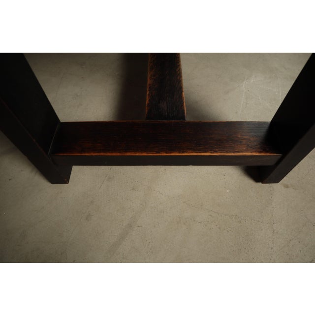 Dark Stained Dining Table by Jean Batenburg for Mi, Belgium, 1969 For Sale - Image 14 of 16