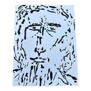 Contemporary Original Ej Hartmann Abstract Expressionist Portrait Painting