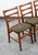1960s Mid Century Modern Dining Chairs Set 4 Mobler Ladder Back Farstrup Teak Grey MCM For Sale - Image 11 of 12