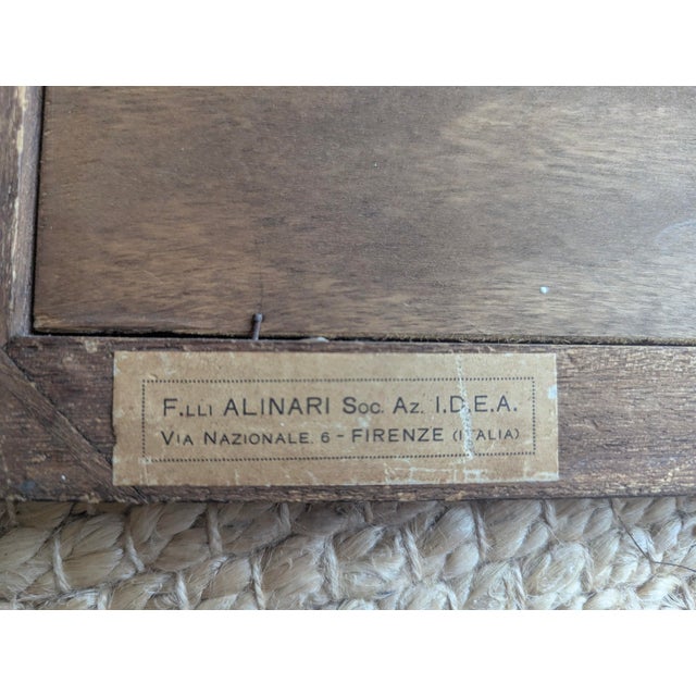 Wood Early 20th Century Italian Florentine Framed Venice Canal Art For Sale - Image 7 of 13