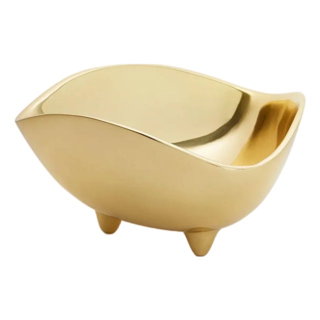 AERIN Footed Deco Medium Bowl For Sale