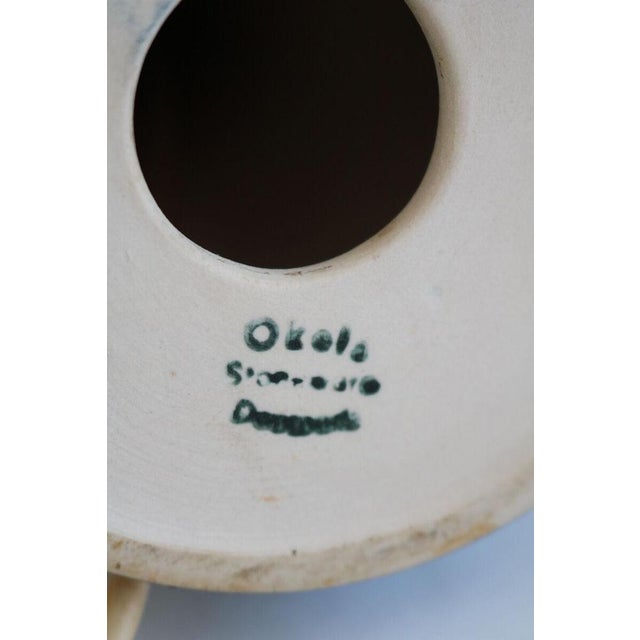 Ceramic Danish Ceramic Pottery Lamp by C. Clausen for Okela, Denmark, 1960s For Sale - Image 7 of 10