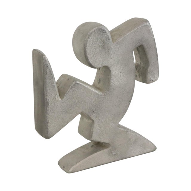 1970s Metal La Linea Bookends by Osvaldo Cavandoli, 1970s, Set of 2 For Sale - Image 5 of 16