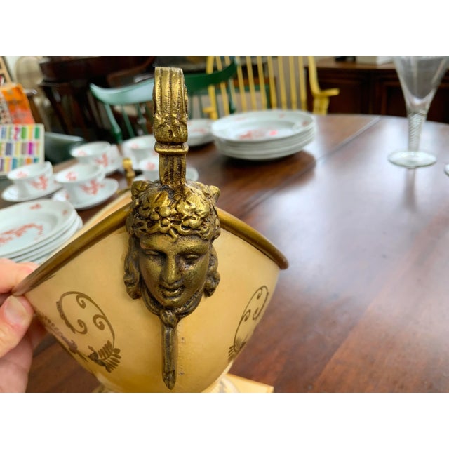 Beige Late 20th Century French Tole Compote For Sale - Image 8 of 11